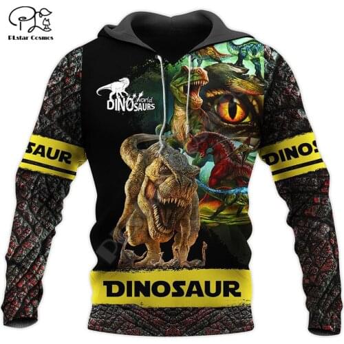 PLstar Cosmos 3DPrint Hunter Hunting Dinosaur Animal Unisex Harajuku Streetwear Man/Woman Funny Hoodies/Sweatshirt/Jacket/-c14