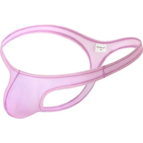 Mens Underwear Sexy Transparent Personal Briefs Bikini G-string Thong Jocks Tanga Underpants Man Shorts Exotic T-back