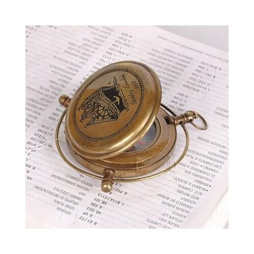 Handmade pure copper navigation compass, dedicated to pirates Vintage small study decoration, compass, nautical