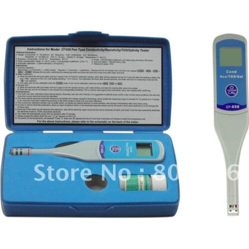 Portable Conductivity/TDS/Sal./Res. Tester QY-650