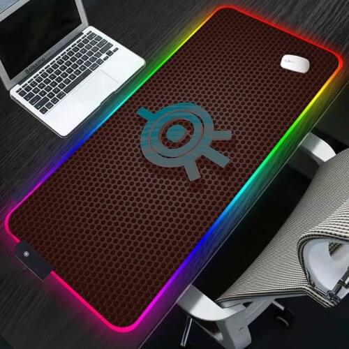 RGB Code Lyoko Mouse Pad Gamer Computer Mousepad RGB Backlit Gaming Accessories Large Mousepad XXL For Desk Keyboard LED Mat