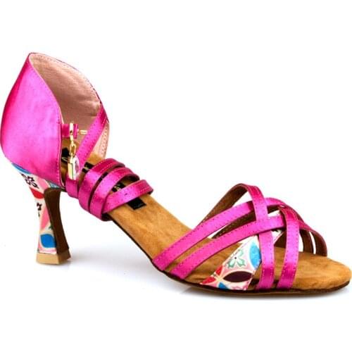 Fuchsia Dance Shoes Latin Flexible Salsa Dance Shoes