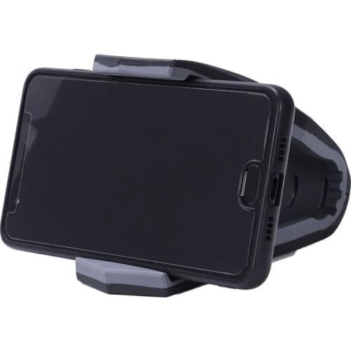 Universal Crocodile Clip Car Dashboard Cell Mobile Phone GPS Mount Holder Stand, grey