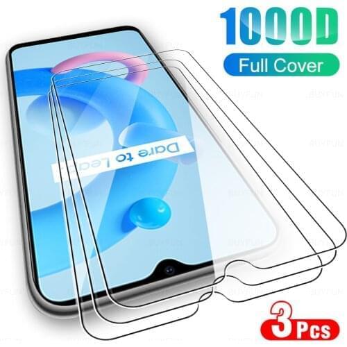 3Pcs Tempered Protector Glass For Oppo Realme C21y C20a On Realmy C 21 20 A Y 21Y 20A Protective Clear Phone Screen Cover Film