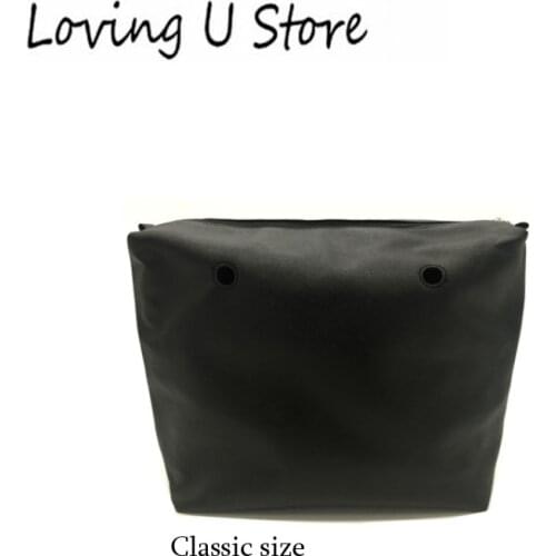 1 pcs New Inner lining Insert Zipper Pocket For Classic Obag Canvas insert with inner waterproof coating for O bag