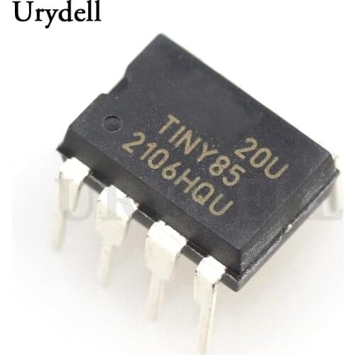 2pcs ATTINY85-20PU ATTINY85 20PU ATTINY85-20 Programmable Flash DIP-8pin New and Original
