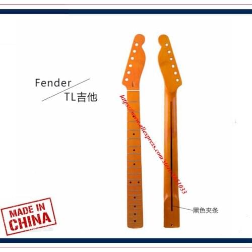 Guitar accessories parts - Electric Guitar Neck - ST/TL maple guitar neck gold oil light DIY custom handle,22 Fret