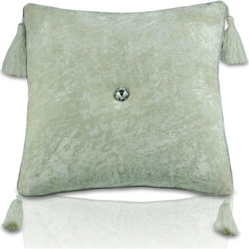 American Modern Home Decoration Solid Tassel 45x45cm Bedroom Sofa Living Room Car Cushion Waist Pillow Covers