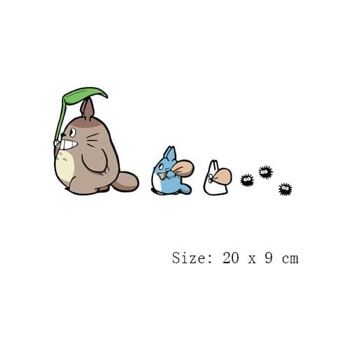 Car Stickers Decor Motorcycle Decals My Neighbor Totoro with Oak Seeds Decorative Accessories Creative Sunscreen PVC,20cm*9cm