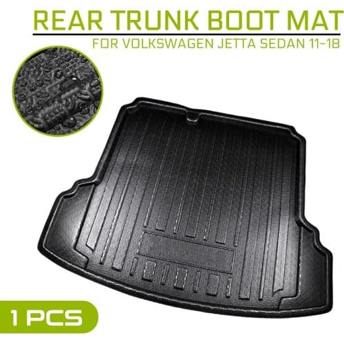 Car Floor Mat Carpet Rear Trunk Anti-mud Cover For Volkswagen Jetta Sedan 2011-2018