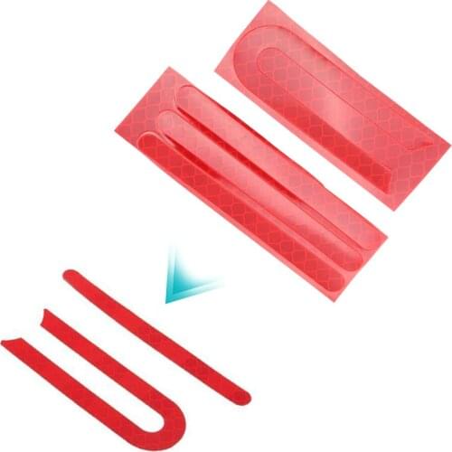 Free Shipping Front Rear Wheel Tyre Cover Protective Rubber Reflective Stickers For Mijia M365 E-Scooter Skateboard Parts Red