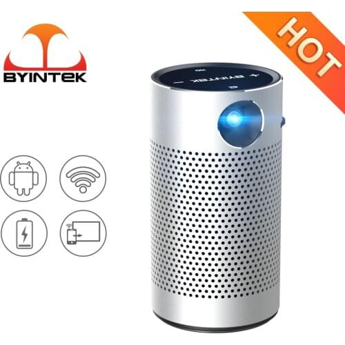 BYINTEK P7 Portable Pico Smart Android Wifi-display 1080P Mini LED Home Theater DLP Entertainment Projector for Smartphone