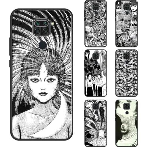 Junji Ito Tees Horror Case For Xiaomi Redmi Note 10 Pro Note 9 Pro 7 8 9S 8T Cover For Redmi 9T 9A 9C K40 7A 8A