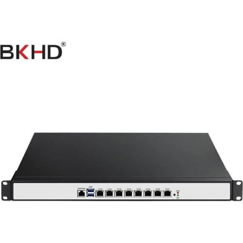 Intel i7 6700 Dual Core 8LAN 2USB 1COM 1U Network Server Firewall Appliance Pfsense pfsense VS OPNSense IPsec OpenVPN Server