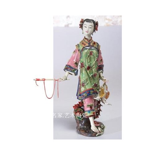 Dalishiwan doll ceramics classic figures ladies Chinese style model house decoration girl Beauty figure Sculpture statue Home De