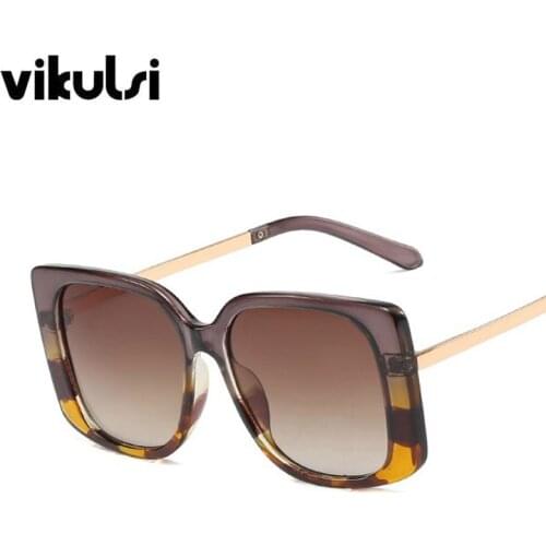 Summer Style Ladies Brand Designer Cat Eye Sunglasses Women Vintage Luxury Square Sun glasses For Female Male Big Shades UV400