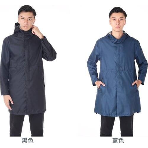 Fashion rain cover raincoat men Waterproof Windproof adult trench coa long hiking fashion siamese poncho thin