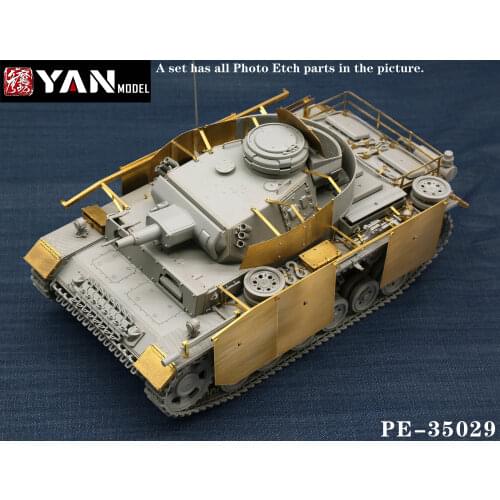 Yan Model PE-35029 1/35 Pz.Kpfw.III Ausf.N Detail Up Set for Takom 8005