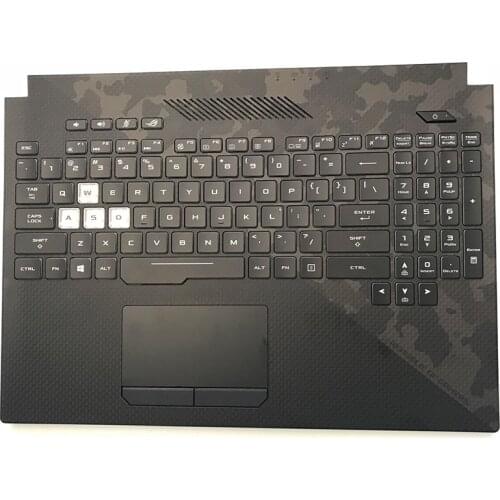 New backlit keyboard with touchpad palmrest For Asus ROG Strix Scar II GL704 GL704GM GL704GM-DH74 GL704GV