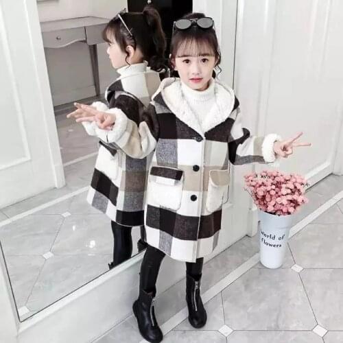 New Arrivals 2020 Autumn Winter Kids Girls Jackets Outerwear Warm Windbreaker Coat Hoodies 3 4 5 6 7 8 10 12 Years Girls Clothes