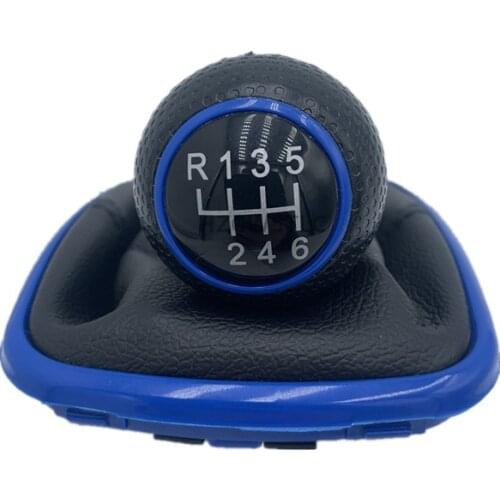 New For VW 1999-2004 Golf 4 IV MK4 GTI R32 Bora Jetta MT 6 Speed Blue Car Gear Shift Knob Lever Shifter Gaitor Boot