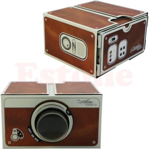 New Portable Cardboard DIY Mobile Phone Projector Home Theater for Android/iOS For Samsung for iPhone