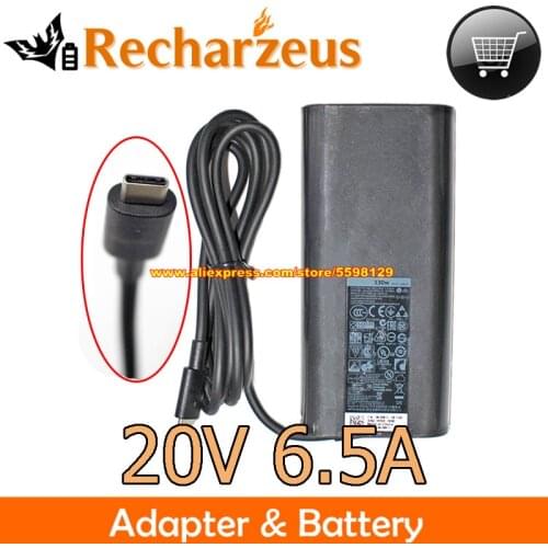 Genuine For Dell DA130PM170 AC Adapter HA130PM170 20V 6.5A Type C 130W Laptop Adapter For DELTA ADP-130FB BA Power Supply