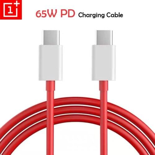 Original Oneplus 6.5A PD Warp Charger Cable 65W Type C To Type C USB Cable For Oneplus 1+ 8 8T 7 7T Pro 6 6T 5 5T Nord N10 N100