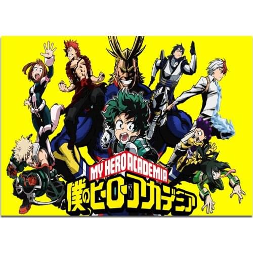 Canvas Poster My Hero Academia Wall Art Painting Posters and Prints Nordic Wall Pictures for Home Decor No Framed