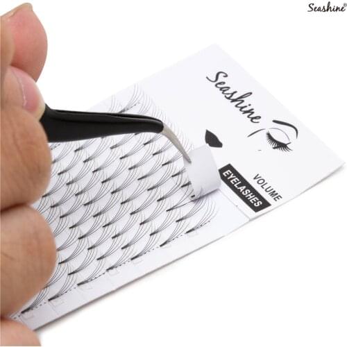 Seashine 1 Tray 12 Lines 3D/4D/5D/6DHeat Bonded Pre Made Volume fans Faux Mink Premade Russian Volume Eyelash Extension Supplies