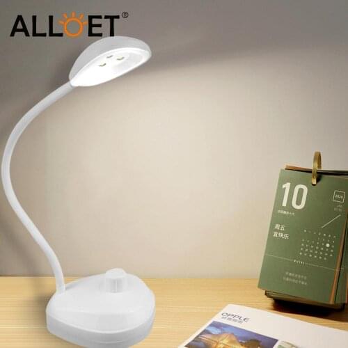 LED Table Lamp Dimmable Battery Eye Protection Reading Household Bedside Light Bedroom Table Lamp Simple Reading