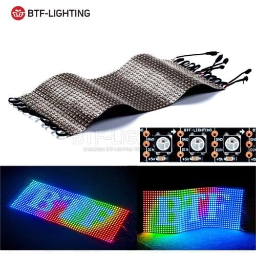 LED pixel screen WS2812B full-color displays 20*50 soft RGB DC5V built-in IC pixel screen