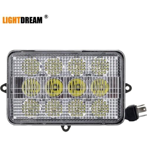 LED Upper Cab Light 60W 4x6 Inner High Low Beam Lights or Outer Combo Beam Lights For John Deere 9400, 9500, 9600,9410, 9510