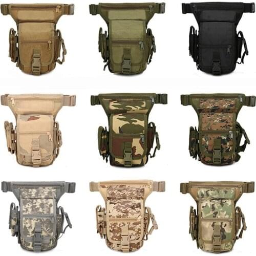 Tactical Drop Leg Bag Adjustable Outdoor Sport Accessories Belt Bag Army Hunting Waist Packs Molle Leg Pouch Hiking Cycling Bag