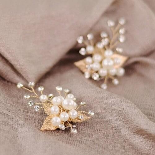 Shoe Clip Gold Leaf Alloy Wedding Shoes High Heel Decoration Women Sandals Charms Luxury Fashion Ornament DIY Clothing