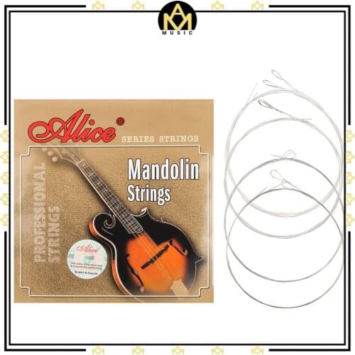 Alice AM03 Mandolin Strings Plated Steel & Coated Copper Wound Strings Guitar Family Instruments 1 SET