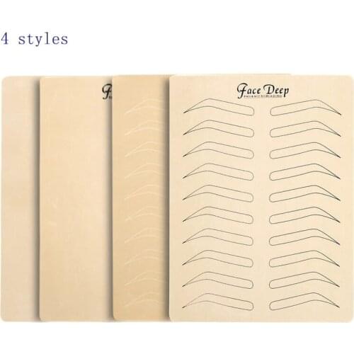 10pcs Microblading Eyebrow Practice Skin Semi-Permanent Makeup Eyebrow Training Latex Skin Tattoo Supplies Fake Skins Beginner