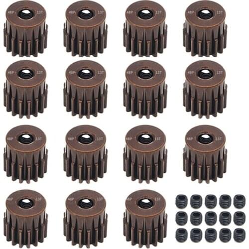 15PCS/lot SURPASS HOBBY 48DP 3.175mm 13T-35T Metal Pinion Motor Gear Set for 1/10 RC Car Truck Spare Parts