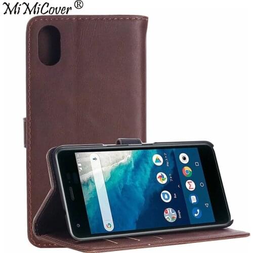 30pcs/lot For Kyocera QUA Phone QZ Wallet Case Retro Crazy Horse Stand Leather Case With Card Slots For Kyocera Android One S4