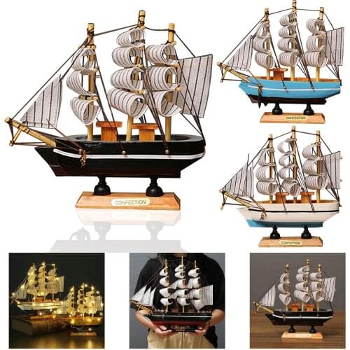 3D Wooden Puzzle Model DIY Handmade Mechanical Toys Assembling Building Kits Ship Model Wooden Sailboat Toys Sailing Model