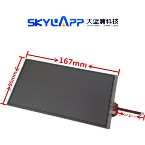Skylarpu 7 inch touch screen digitizer Glass for 167*90mm 167mm*90mm Navigation monitor Free shipping