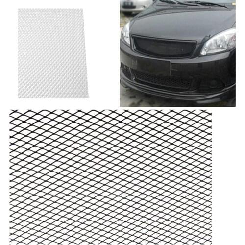 Car Bumper Fender Hood Vent Grille Net Hexagonal Diamond Aluminum Mesh Grill Cover Net Universal Durable Protector Accessories