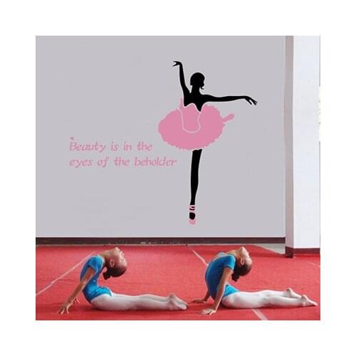 Ballet Creative Acrylic 3D wall stickers For kids room Dance classroom Dancing room DIY art wall decor Gym Training Room decor