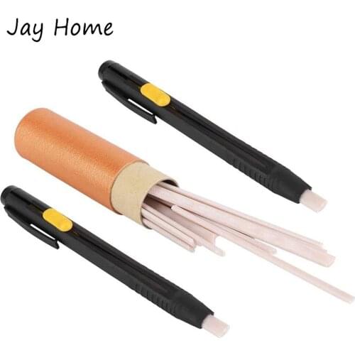20Pcs Tailors Chalk Fabric Marker Pen & 2pcs Pen Case for Tailoring Sewing Quilting DIY Craft Fabric Marking Sewing Accessories