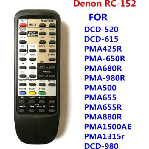 Denon RC-152 New Use Fit For Denon DCD-520 DCD-615 PMA425R PMA-650R PMA680R PMA-980R PMA500 PMA655 PMA655R PMA880R PMA1500AE