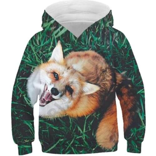Childrens Clothing 3D Fox Hoodie Kids Pullover Girls Sweatshirt Boys Hoodies Clothes For Teen Baby Boy Clothes Toddle Jumper