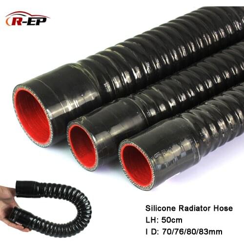R-EP 70 76mm Silicone Hose for Air Intake 80 83mm Flexible Hose High Pressure Temperature Rubber Joiner for Intercooler Tube