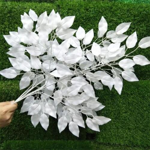 12pcs Artificial Banyan Tree Branch Simulation Faux Ficus Microcarpa Stems for Wedding Centerpieces Floral Decoration
