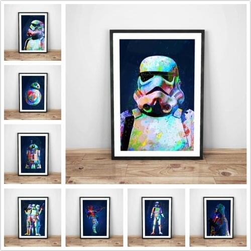 Classic Sci-Fi Movie Star Wars, Star Wars Poster, Star Wars, Star Wars Decor Canvas Painting Bedroom Decoration Painting