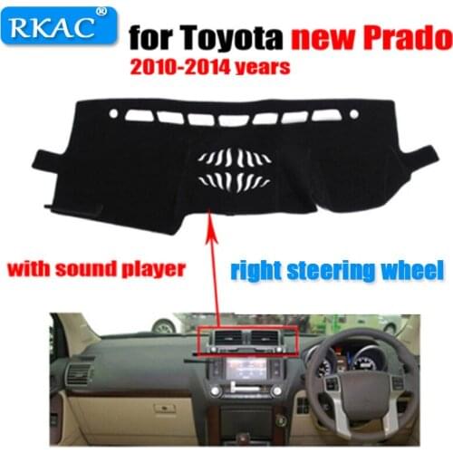 RKAC Car dashboard cover mat for TOYOTA New PRADO High configuration 2010-2014 Right hand drive dashmat pad dash mat accessories